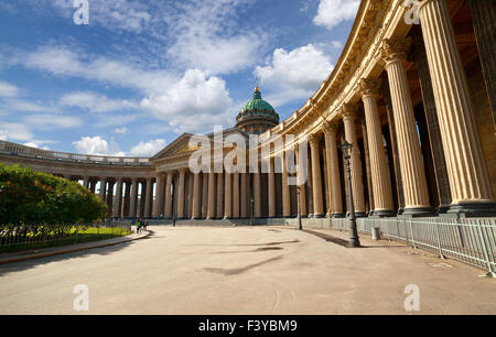 Kasaner Kathedrale in St. Petersburg Stockfoto