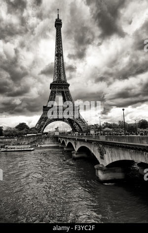 berühmte Wahrzeichen von Paris eiffelturm Stockfoto