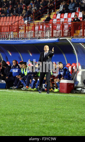 Vicenza, Italien. 13. Oktober 2015.  UEFA u-21 Championship Qualifikationsrunde, Fußballspiel zwischen Italien und Irland im Romeo Menti Stadion. Bildnachweis: FC Italy/Alamy Live-Nachrichten Stockfoto