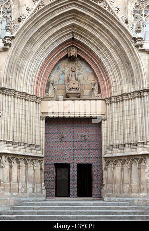 Kirche Santa Maria del Mar, Barcelona Stockfoto