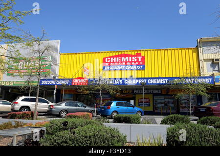 Chemiker Warehouse Discount Apotheke Shop Dandenong Victoria Australien Stockfoto