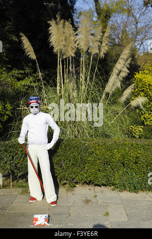 Pantomime im Nationalgarten, Athen, Griechenland Stockfoto