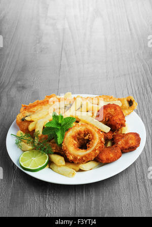 Fish &amp; chips Stockfoto