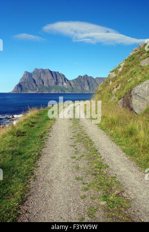 alten Weg zur Utakleiv Stockfoto