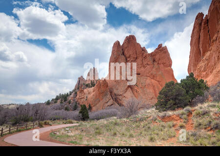 Garden of the Gods in Colorado Springs Stockfoto