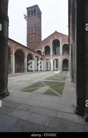 Basilika von Sant ' Ambrogio in Mailand Stockfoto