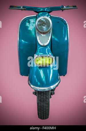 Vintage blau Scooter Stockfoto