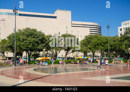 Placa Catalunya Barcelona Freifläche Stockfoto