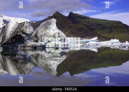 Glacierlagoon in Island Stockfoto