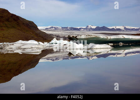 Glacierlagoon in Island Stockfoto