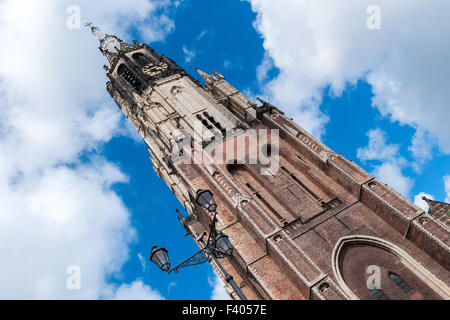 Turm der Nieuwe Kerk in Delft, Holland Stockfoto