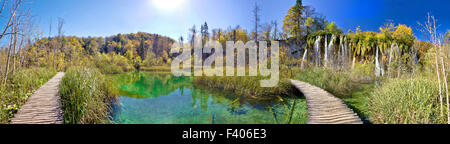 Plitvicer Seen Paradies Natur Panorama Stockfoto