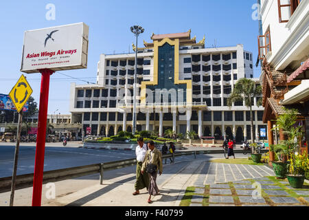 Hauptbahnhof in Mandalay, Myanmar Stockfoto