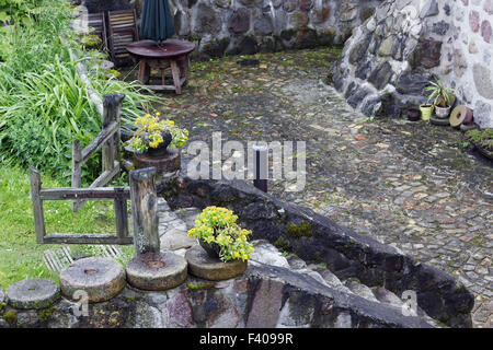 Grillplatz im Schloss Stockfoto