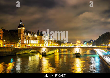 Die Conciergerie Gebäude in Paris, Frankreich Stockfoto