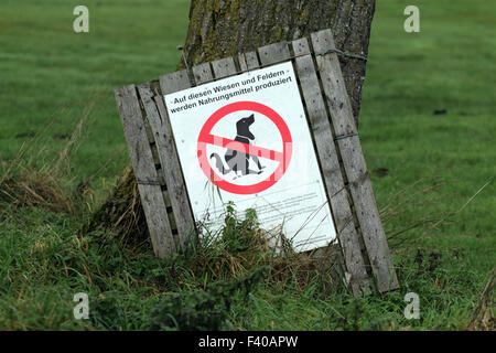 Kein Hund Kot, Bayern, Deutschland Stockfoto