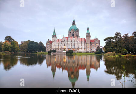 Neues Rathaus Hannover Stockfoto
