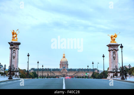 Les Invalides Gebäude in Paris Stockfoto