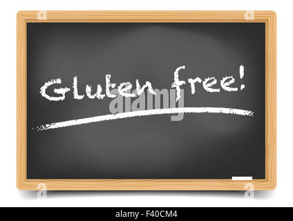 Blackboard glutenfrei Stockfoto