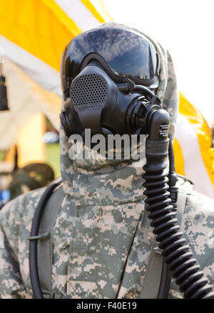 Airboss Gasmaskensystem - USA Stockfoto