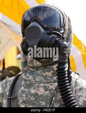 Airboss Gasmaskensystem - USA Stockfoto