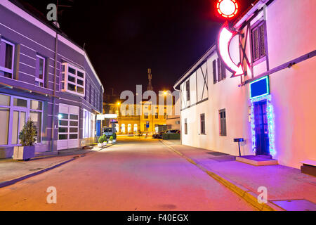 Stadt Koprivnica Abend Ansicht Stockfoto