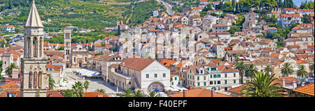 Alte Insel Stadt Hvar Stockfoto