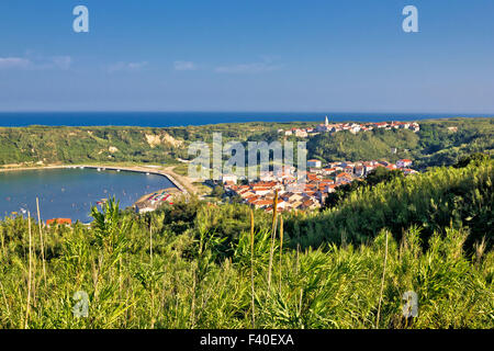 Insel Susak Dorf und Natur anzeigen Stockfoto