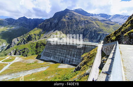 Grande Dixence Staumauer, Wallis, Schweiz Stockfoto