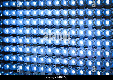 LED Panel in fluoreszierendem Licht hautnah Stockfoto