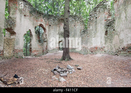 Ruinen der die barocke Wallfahrtskapelle St. Mary Magdalene Stockfoto