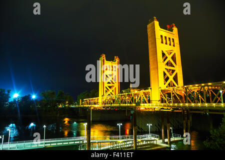 Golden Gates Zugbrücke in Sacramento Stockfoto