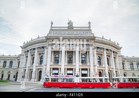 Burgtheater Gebäude in Wien, Österreich Stockfoto