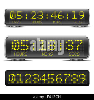 LED-Countdown-timer Stockfoto