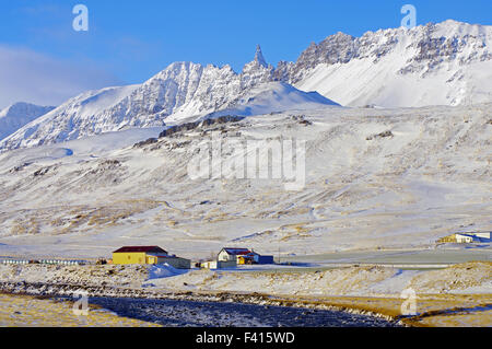 Winter in Nordisland Stockfoto