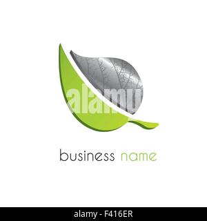 Blatt-logo Stock Vektor
