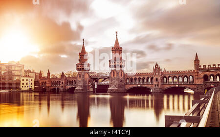 Oberbaumbruecke Berlin Stockfoto