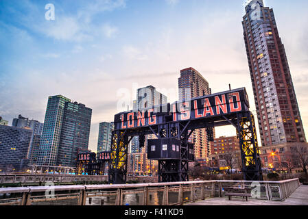 Long-Island-Gebäude in New York City. USA. Stockfoto
