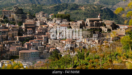 Castiglione di Sicilia, einem kleinen Dorf im Gebiet der Wein des Ätna Stockfoto