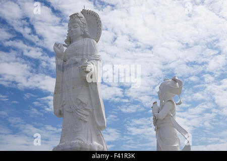 Jade-Statue der Kuan Yin im Hut Tai, Thailand Stockfoto