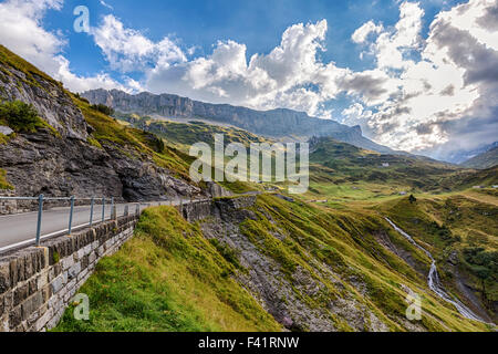 Klausenpass Straße, Schächental, Kanton Uri, Schweiz Stockfoto