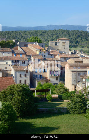 Blick auf das mittelalterliche Dorf Carcès im Var Département Provence Frankreich Stockfoto