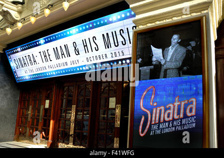 London, England, Vereinigtes Königreich. "Sinatra: der Mann und seine Musik" im London Palladium (Oktober 2015) Stockfoto