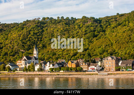 Kaub, Mittelrhein Oder Mittelrhein Region, Deutschland Stockfoto