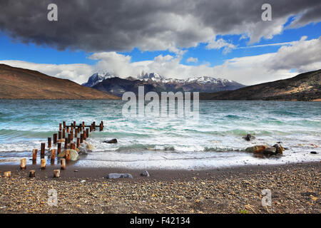 Gewitterwolken und starken Winden Stockfoto