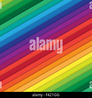 mehrfarbige Diagonalstäbe Stockfoto