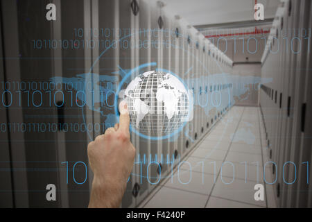 Zusammengesetztes Bild von Hand zeigen Stockfoto