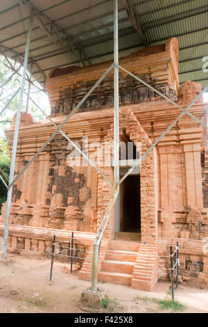 Mein Sohn oder Myson historischen Cham-Tempel in Zentral-Vietnam, heute ein UNESCO-Weltkulturerbe, zieht viele Touristen, Vietnam, Asien Stockfoto