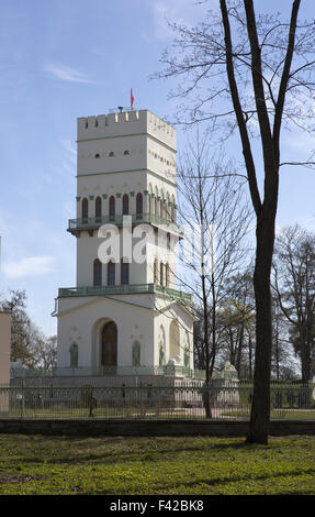 Der weiße Turm in Zarskoje Selo Stockfoto