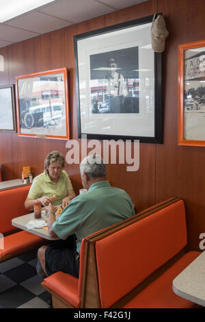Doumar der Welt erste Eis Kegel Restaurant VA Stockfoto